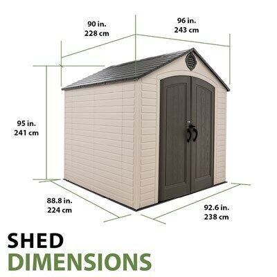 Lifetime, 8x7.5 Online Shed