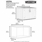 Lifetime Horizontal Storage Shed