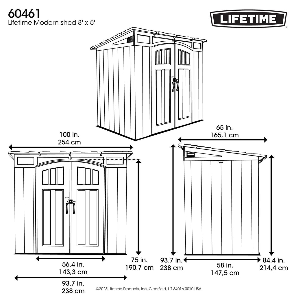 Lifetime Modern Shed 8 x 5
